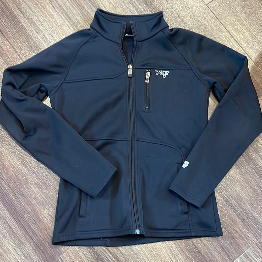 Orage Black Zip-Up Jacket - image 1